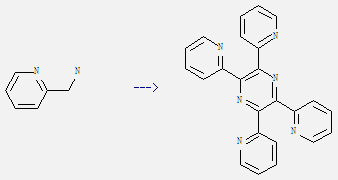 Pyrazine, 2,3,5,6-tetra-2-pyridinyl- can be obtained by C-pyridin-2-yl-methylamine